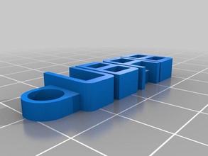 ubab smakk trousseau de clés l'organisation personnalisé 3d print model - Mito3D