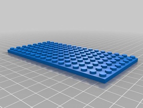 lego plate 8 16 construction toys customized 3d print model - Mito3D