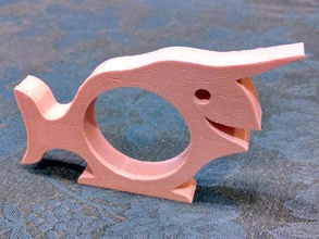 narwhal anel de guardanapo a cozinha jantar animais família 3d print model - Mito3D