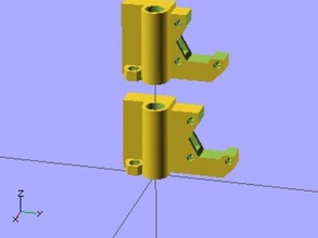 extra clearance x-end-motor part prusa i3 3d printer parts 3d print model - Mito3D