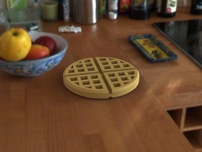 waffle de alimentos beber desayuno delicioso gauffre jarabe receptáculo wafel wafele 3d print model - Mito3D