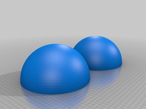 mi personalizados esfera mitades modelos 3d print model - Mito3D