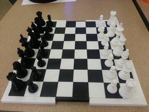 makerlab chess set 3d print model - Mito3D