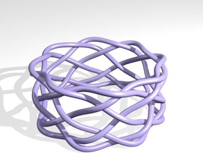 bracelet loose 6 strand bracelets blender braid script 3d print model - Mito3D