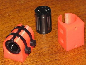 compact thomson super 8 ball bushing block bearing 3d printer parts printing linear megamax milwaukee makerspace 3d print model - Mito3D