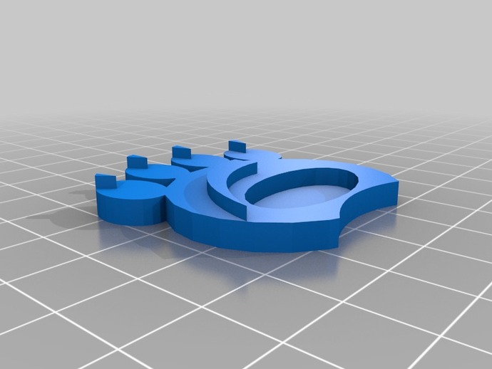 big paw chip other 3D print model - Mito3D