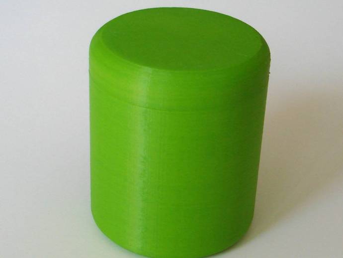 little pot containers box cylindrical lid 3D print model - Mito3D