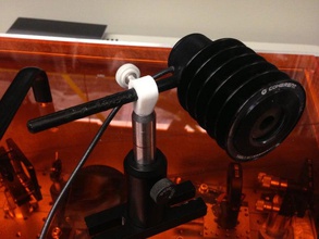 90 derece optik post adaptör özelleştirilebilir parçalar customizer 3d print model - Mito3D