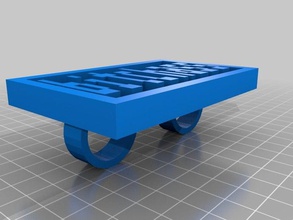 bitchass Wort ring Ringe angepasst 3d print model - Mito3D