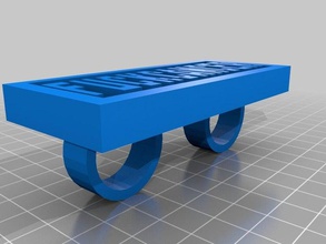 fuck cancer Wort ring kürzer Ringe angepasst 3d print model - Mito3D
