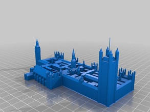 houses parliament other architecture big ben clock tower uk 3d print model - Mito3D