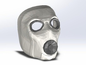 borderlands 2-psycho Maske Requisiten 3d print model - Mito3D