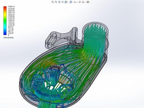 ringförmige Kühlung prusa mit 80-mm-Lüfter 3d Drucker Teile 3dstuffmaker Runder Schlauch pla shop shopvac Vakuum 3d print model - Mito3D