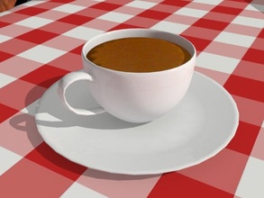 tasse de café cuisine à manger soucoupe thé 3d print model - Mito3D