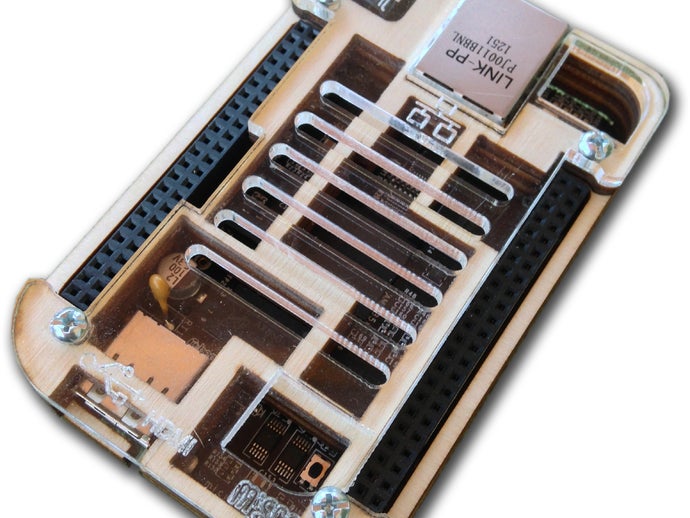 beaglebone black birch case electronics enclosure layer raspberry pi stack 3D print model - Mito3D