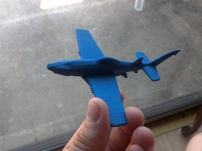 uw-33 windshark fighter without suport vehicles plane 3d print model - Mito3D