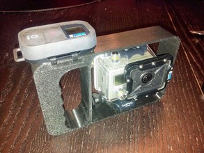 gopro hero2 dive mount whit remote holder camera 3d print model - Mito3D