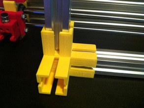 v-slot 20-20 aluminum extrusion connecting joints diy openbuilds 3d print model - Mito3D