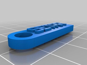 setar message keychain organization customized 3d print model - Mito3D