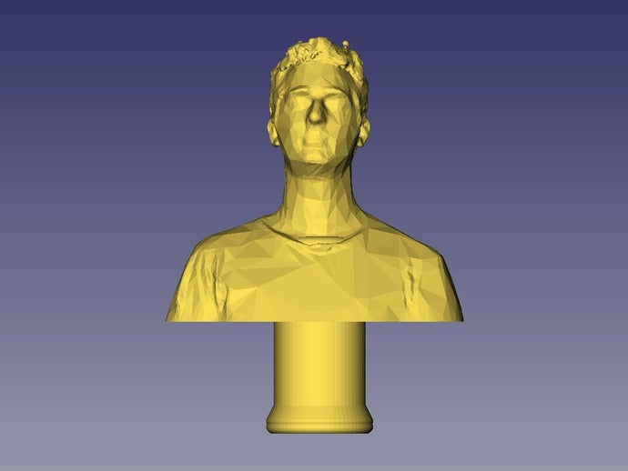decorativo busto bre pettis stand sculture 3D print model - Mito3D