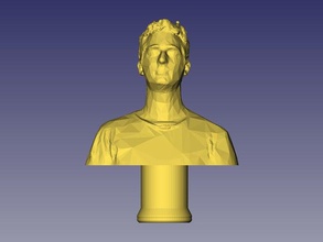 decorative bust bre pettis stand sculptures 3d print model - Mito3D
