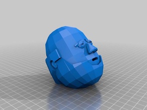 bald grump interactive art customized 3d print model - Mito3D