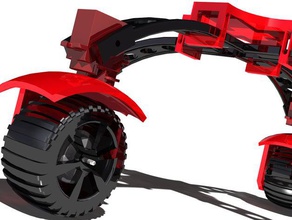 alpha project robotics arduino experiment mars rover motor plastic valley rc servo suspension toy uc3m 3d print model - Mito3D