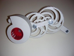 involute blower hand tools crank customizer fan gears reprap magazine 3d print model - Mito3D