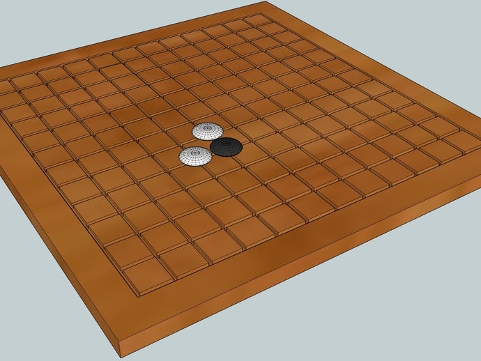 basic go board pieces 13 games baduk board game goban 3D print model - Mito3D