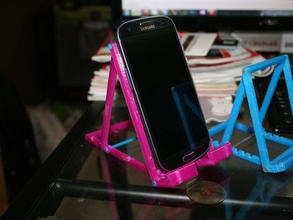 collapsible phone tablet stand mobile 3d print model - Mito3D