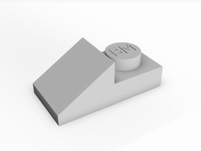 telha 1x2x23 queijo tijolo universal stud brinquedo tijolos utb construção brinquedos 3d print model - Mito3D