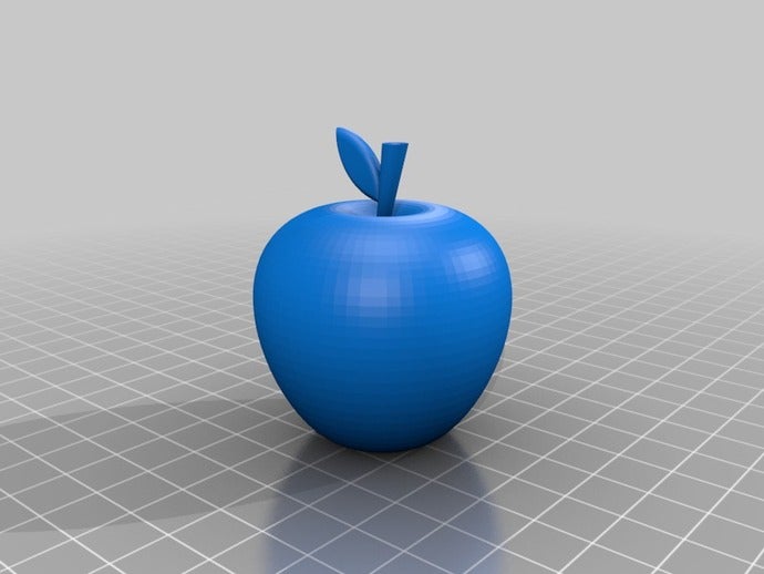 apple gıda iç meyve 3D print model - Mito3D