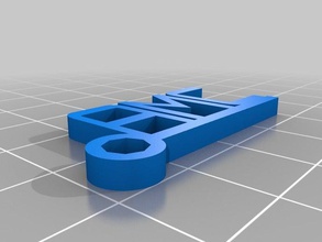 amc Anahtarlık özelleştirilmiş 3d print model - Mito3D