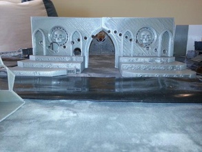 ruin 5 cathedral buildings structures 28mm terrain wargaming warhammer 3d print model - Mito3D
