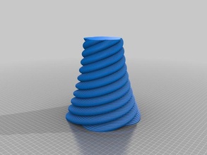 tornado planter decor customized 3d print model - Mito3D