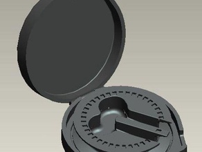auriculares carrete caso otros de botón 3d print model - Mito3D