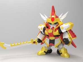 sd gundam bravebattlewarriors la robotique l'anime mecha 3d print model - Mito3D