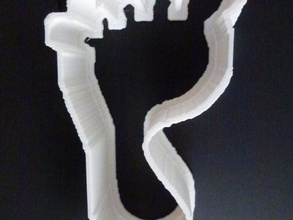 footprint cookie cutter kitchen dining 3d print model - Mito3D