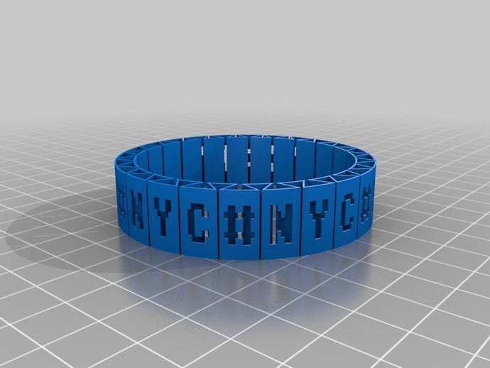 nyc pulseira pulseiras personalizado 3D print model - Mito3D