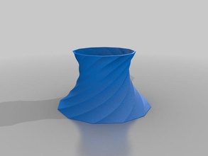 spiral volcano planter decor customized 3d print model - Mito3D