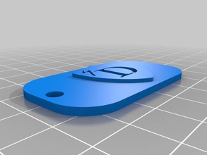 draper university keychain keychains 3d print model - Mito3D