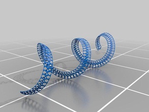 espiral de la pulsera pulseras 3d print model - Mito3D