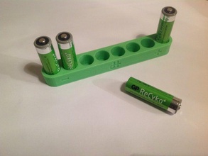 rechargable de la batería almacenamiento contenedores 3d print model - Mito3D