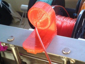 clip-on casetop filament guide solidoodle 3d printer accessories 3d print model - Mito3D