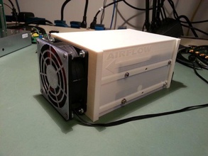 sabit kasa 80 mm fan monte edin bilgisayar harddisk disk 3d print model - Mito3D