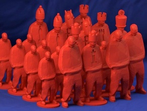 gangsta chess set one build plate other 3d print model - Mito3D