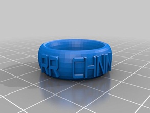 rr chnm anel 3 a moda personalizado 3d print model - Mito3D