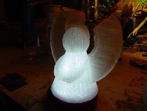 christmas angel other decoration xmas 3d holiday led openscad ornament pla 3d print model - Mito3D