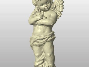 cherub rabit Skulpturen 123d catch angel autodesk memento Putten scan 3d print model - Mito3D