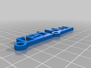 rojo blu llavero llaveros personalizado 3d print model - Mito3D